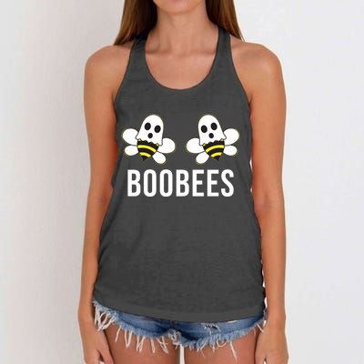 Boo Bees Halloween Boobees Women's Knotted Racerback Tank