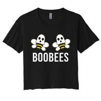 Boo Bees Halloween Boobees Women's Crop Top Tee