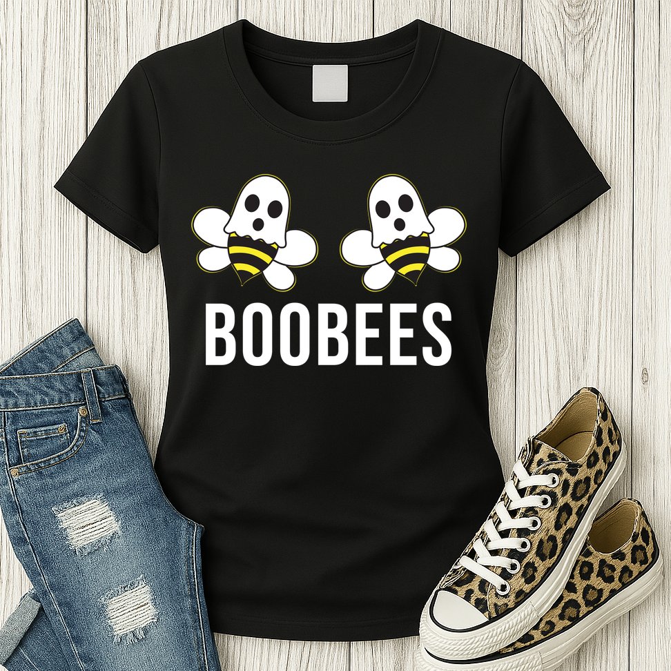Boo Bees Halloween Boobees Womens T-Shirt