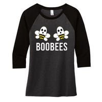 Boo Bees Halloween Boobees Women's Tri-Blend 3/4-Sleeve Raglan Shirt