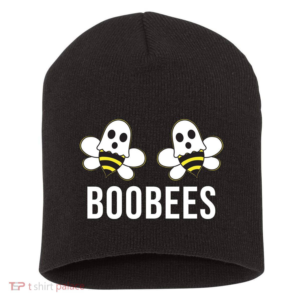 Boo Bees Halloween Boobees Short Acrylic Beanie