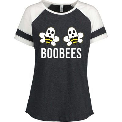 Boo Bees Halloween Boobees Enza Ladies Jersey Colorblock Tee