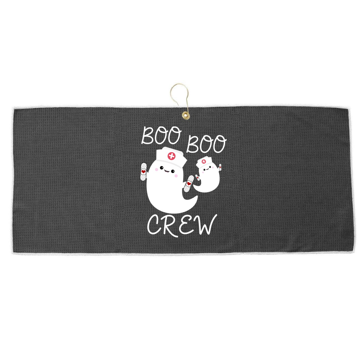 Boo Boo Crew Large Microfiber Waffle Golf Towel