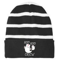 Boo Boo Crew Striped Beanie with Solid Band