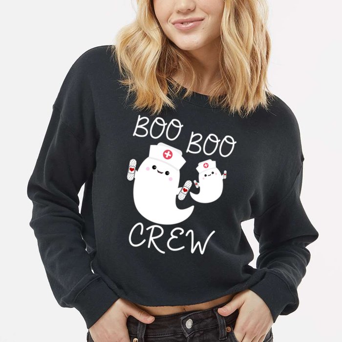 Boo Boo Crew Cropped Pullover Crew