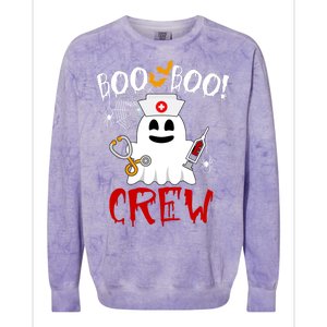 Boo Boo Crew Funny Cute Halloween Colorblast Crewneck Sweatshirt