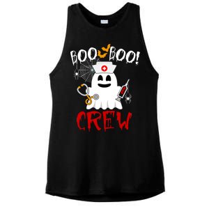 Boo Boo Crew Funny Cute Halloween Ladies PosiCharge Tri-Blend Wicking Tank