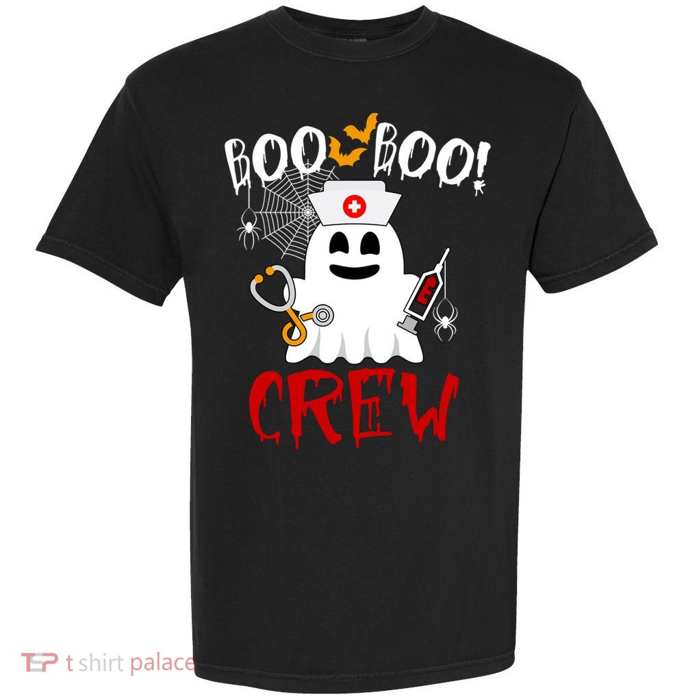 Boo Boo Crew Funny Cute Halloween Garment-Dyed Heavyweight T-Shirt
