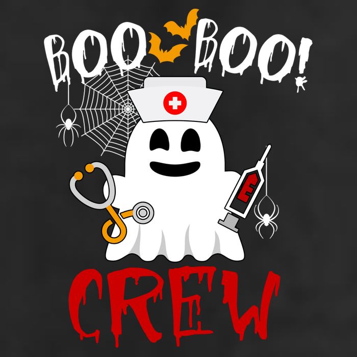 Boo Boo Crew Funny Cute Halloween Garment-Dyed Heavyweight T-Shirt