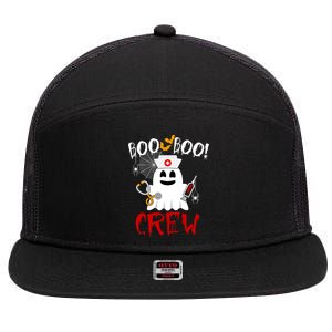 Boo Boo Crew Funny Cute Halloween 7 Panel Mesh Trucker Snapback Hat