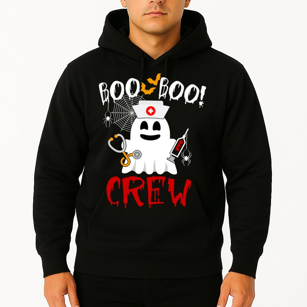 Boo Boo Crew Funny Cute Halloween Hoodie