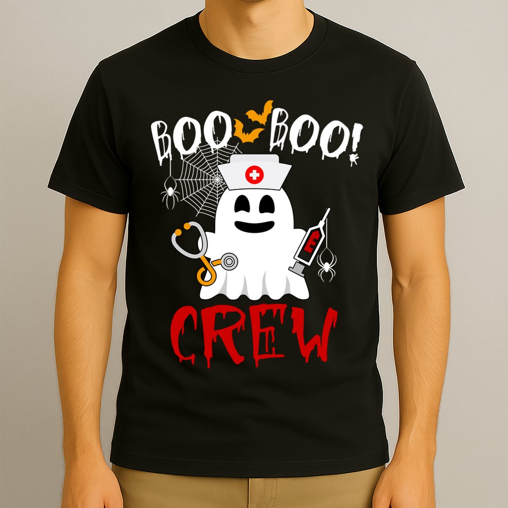 Boo Boo Crew Funny Cute Halloween T-Shirt