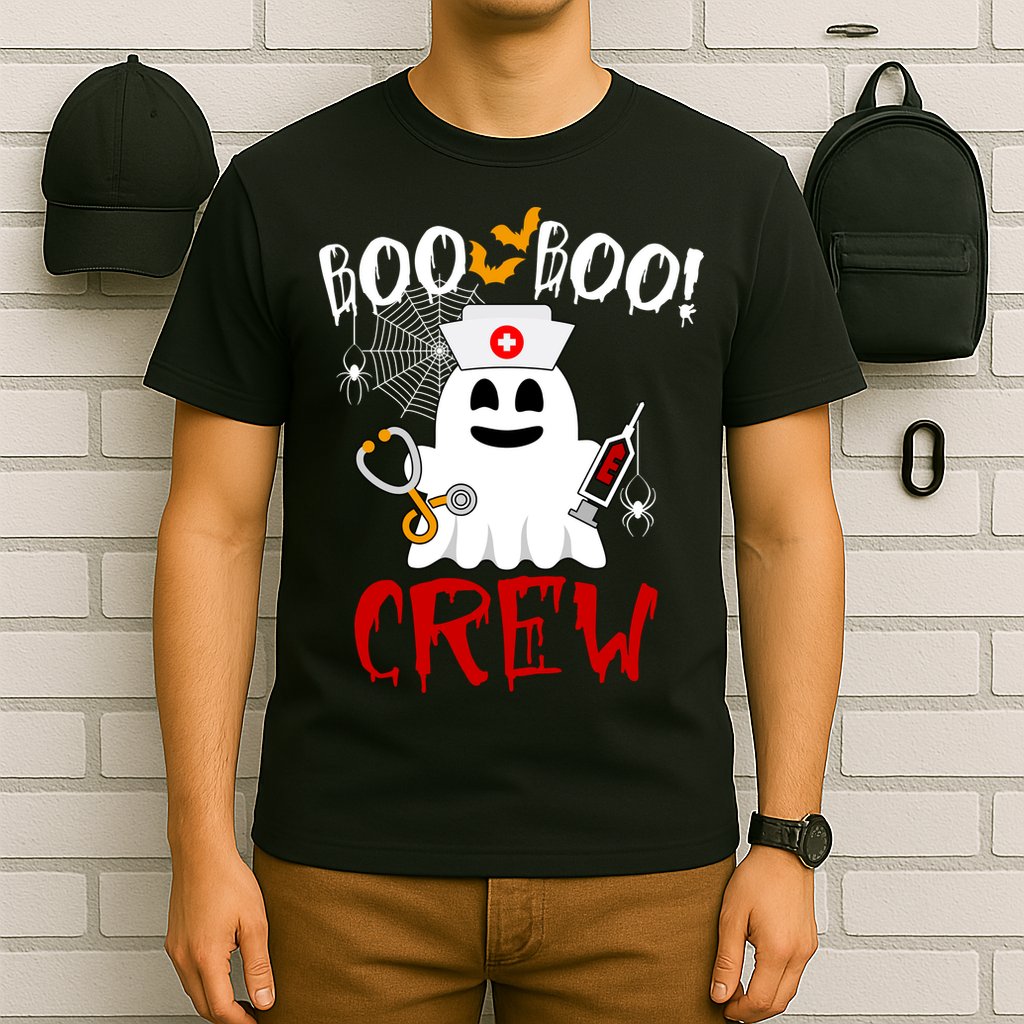 Boo Boo Crew Funny Cute Halloween T-Shirt