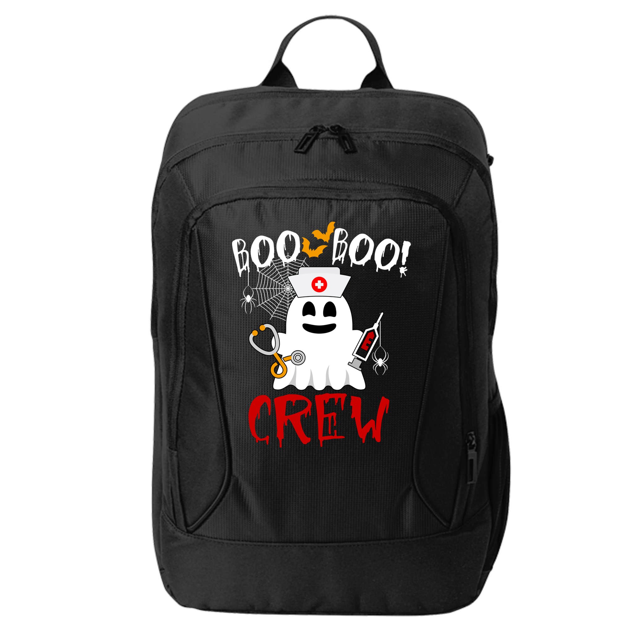 Boo Boo Crew Funny Cute Halloween City Backpack
