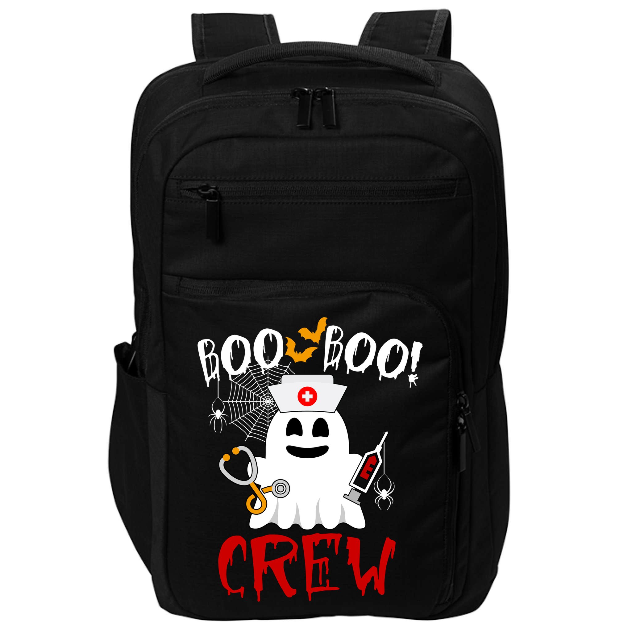 Boo Boo Crew Funny Cute Halloween Impact Tech Backpack