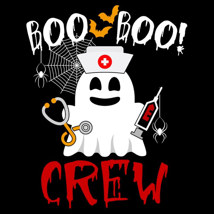 Boo Boo Crew Funny Cute Halloween 7-Panel Snapback Hat