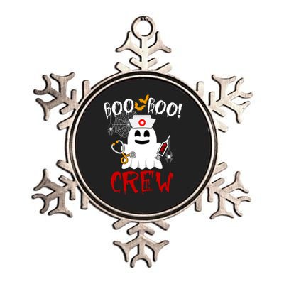 Boo Boo Crew Funny Cute Halloween Metallic Star Ornament