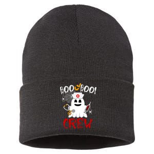 Boo Boo Crew Funny Cute Halloween Sustainable Knit Beanie