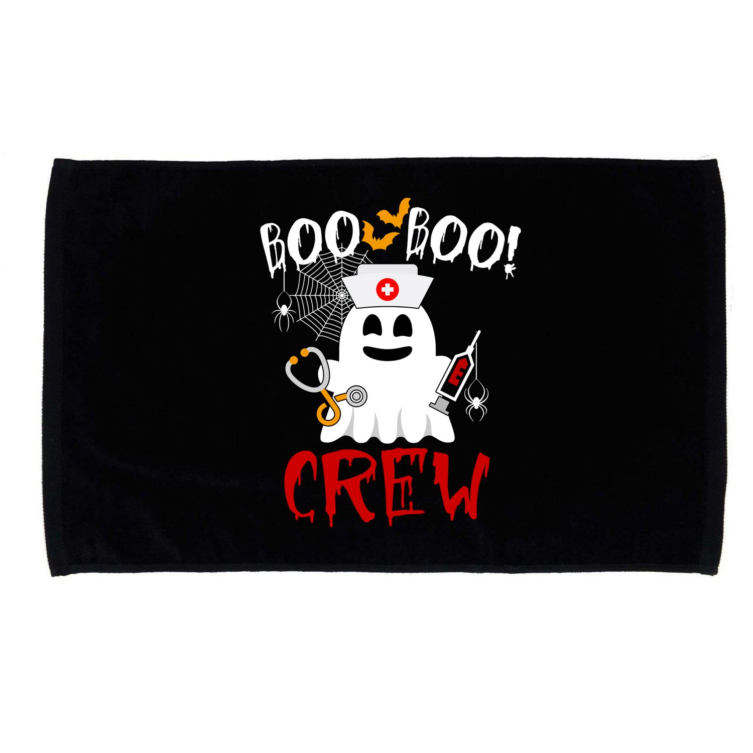 Boo Boo Crew Funny Cute Halloween Microfiber Hand Towel