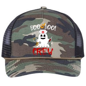 Boo Boo Crew Funny Cute Halloween Retro Rope Trucker Hat Cap