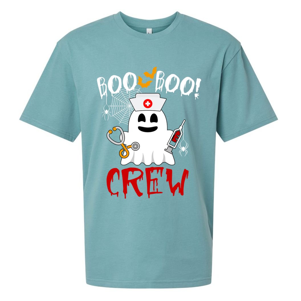 Boo Boo Crew Funny Cute Halloween Sueded Cloud Jersey T-Shirt