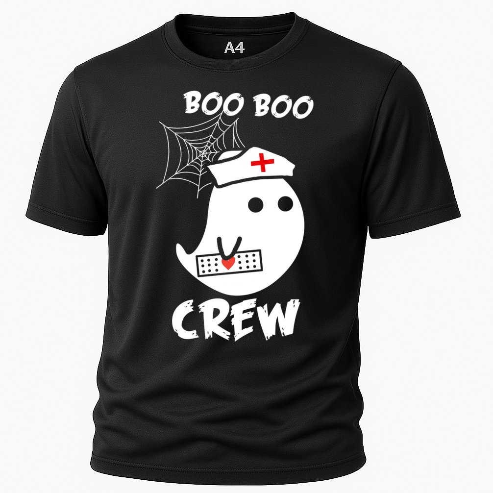 Boo Boo Crew Nurse Ghost Funny Halloween Cooling Performance Crew T-Shirt