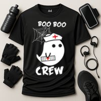 Boo Boo Crew Nurse Ghost Funny Halloween Cooling Performance Crew T-Shirt