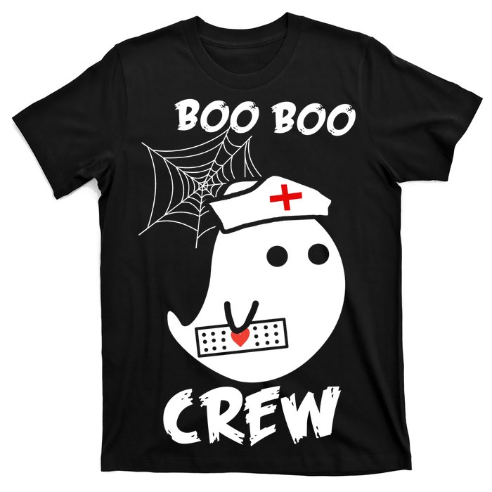 Boo Boo Crew Nurse Ghost Funny Halloween T-Shirt