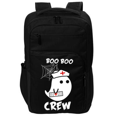 Boo Boo Crew Nurse Ghost Funny Halloween Impact Tech Backpack