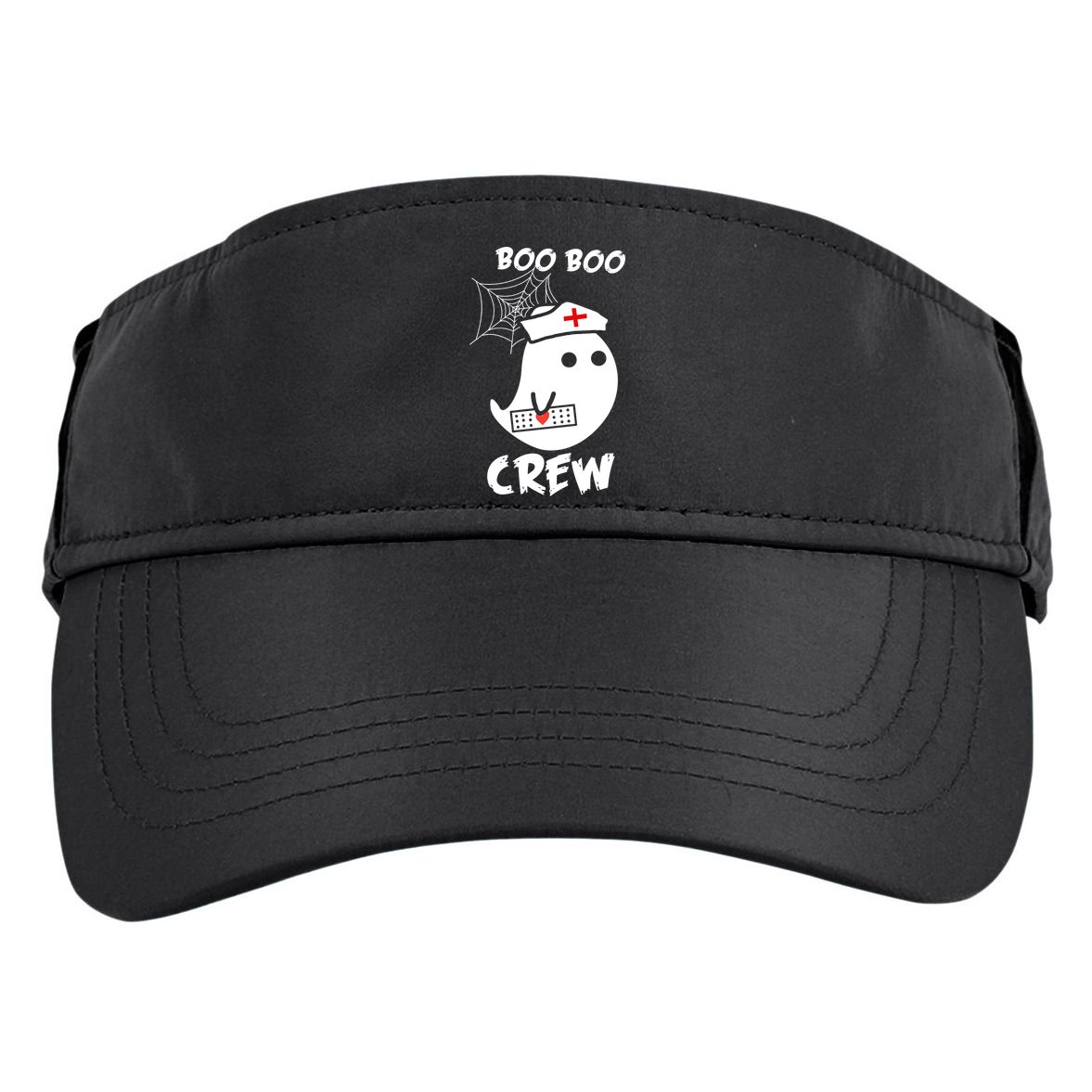 Boo Boo Crew Nurse Ghost Funny Halloween Adult Drive Performance Visor