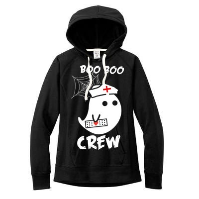 Boo Boo Crew Nurse Ghost Funny Halloween Women's Fleece Hoodie