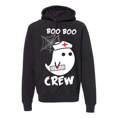 Boo Boo Crew Nurse Ghost Funny Halloween Premium Hoodie