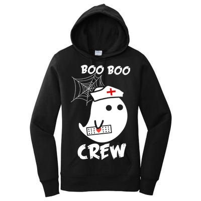 Boo Boo Crew Nurse Ghost Funny Halloween Women's Pullover Hoodie