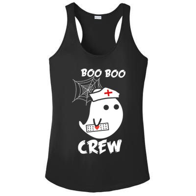 Boo Boo Crew Nurse Ghost Funny Halloween Ladies PosiCharge Competitor Racerback Tank