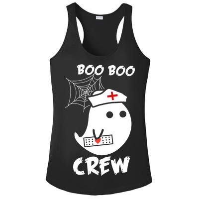 Boo Boo Crew Nurse Ghost Funny Halloween Ladies PosiCharge Competitor Racerback Tank