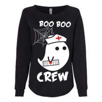 Boo Boo Crew Nurse Ghost Funny Halloween Womens California Wash Sweatshirt