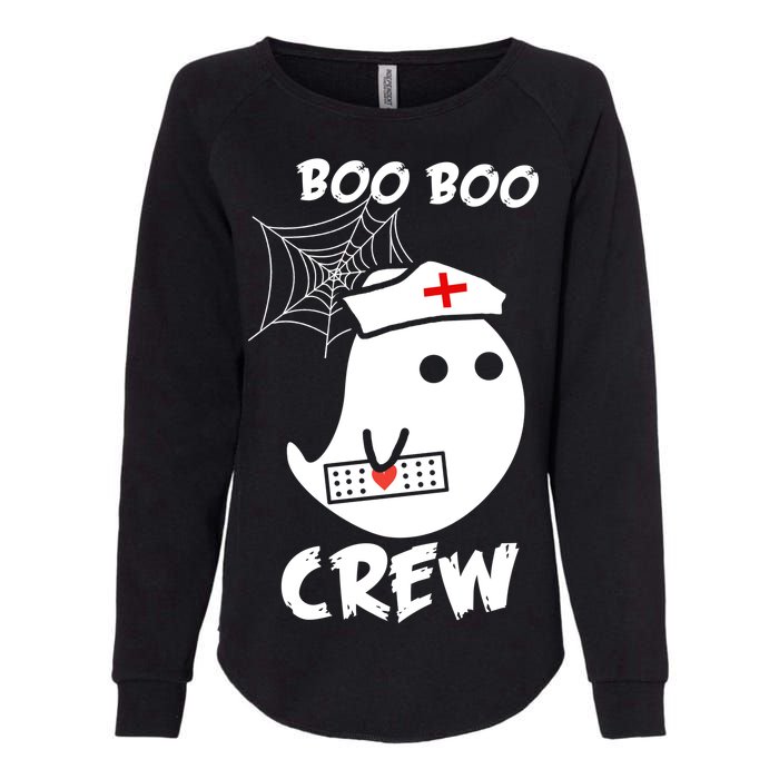 Boo Boo Crew Nurse Ghost Funny Halloween Womens California Wash Sweatshirt