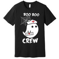 Boo Boo Crew Nurse Ghost Funny Halloween Premium T-Shirt
