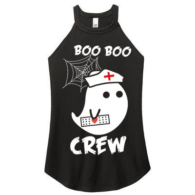 Boo Boo Crew Nurse Ghost Funny Halloween Women's Perfect Tri Rocker Tank