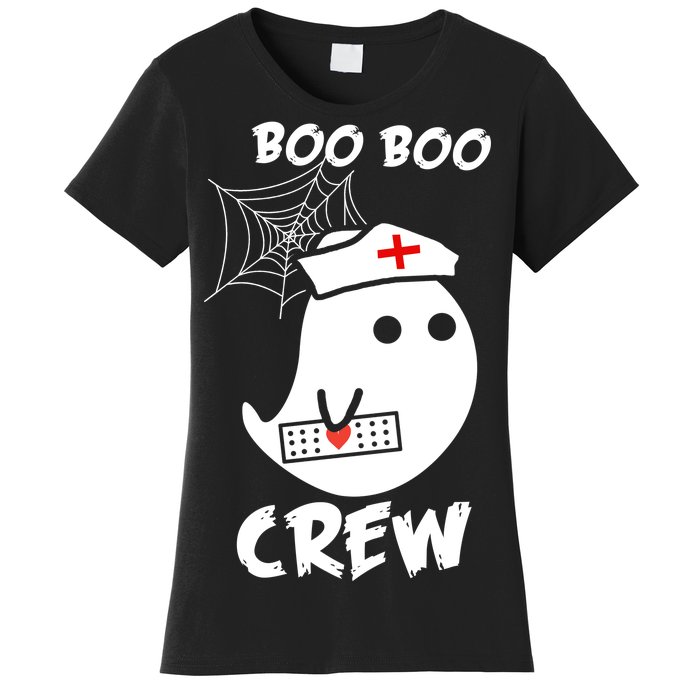 Boo Boo Crew Nurse Ghost Funny Halloween Women's T-Shirt