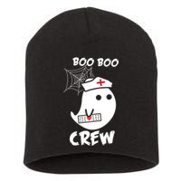 Boo Boo Crew Nurse Ghost Funny Halloween Short Acrylic Beanie