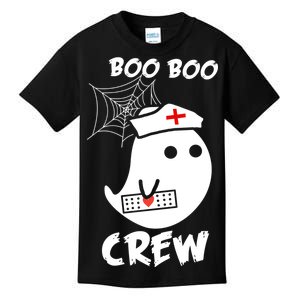 Boo Boo Crew Nurse Ghost Funny Halloween Kids T-Shirt