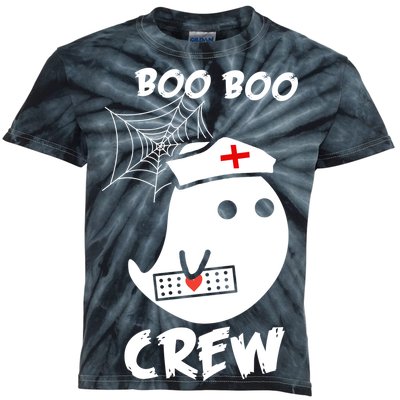 Boo Boo Crew Nurse Ghost Funny Halloween Kids Tie-Dye T-Shirt