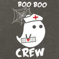 Boo Boo Crew Nurse Ghost Funny Halloween Cotton Canvas Backpack
