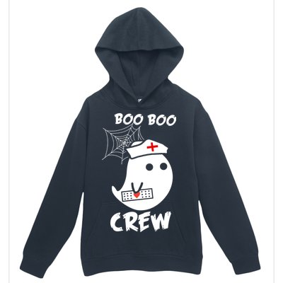 Boo Boo Crew Nurse Ghost Funny Halloween Urban Pullover Hoodie