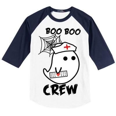 Boo Boo Crew Nurse Ghost Funny Halloween Baseball Sleeve Shirt