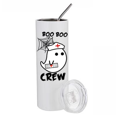 Boo Boo Crew Nurse Ghost Funny Halloween Stainless Steel Tumbler