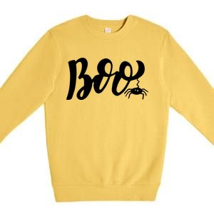 Boo Cut Spider Halloween Premium Crewneck Sweatshirt