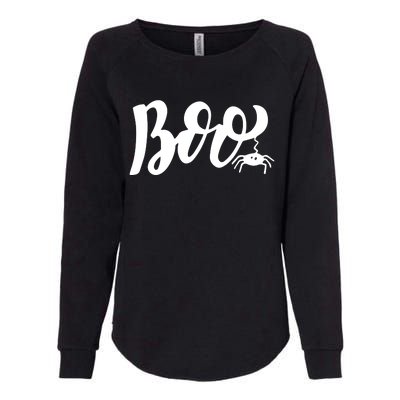 Boo Cut Spider Halloween Womens California Wash Sweatshirt