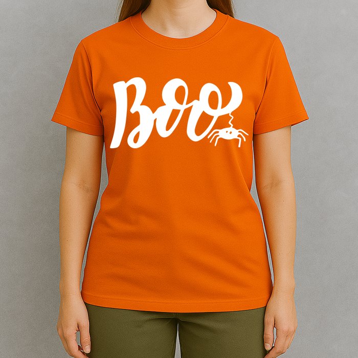 Boo Cut Spider Halloween T-Shirt